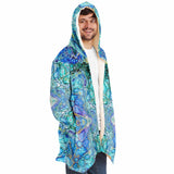 Penny Lane Fleece Cloak - Cellular Blues