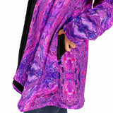Daytripper Fleece Cloak - Pink Vortex