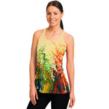 Flowy Racerback Tank Top - Wildflowers