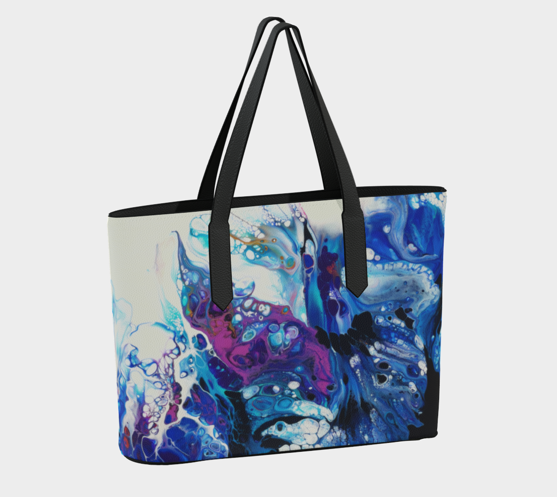 Vegan Leather Tote Bag - Iris Overture