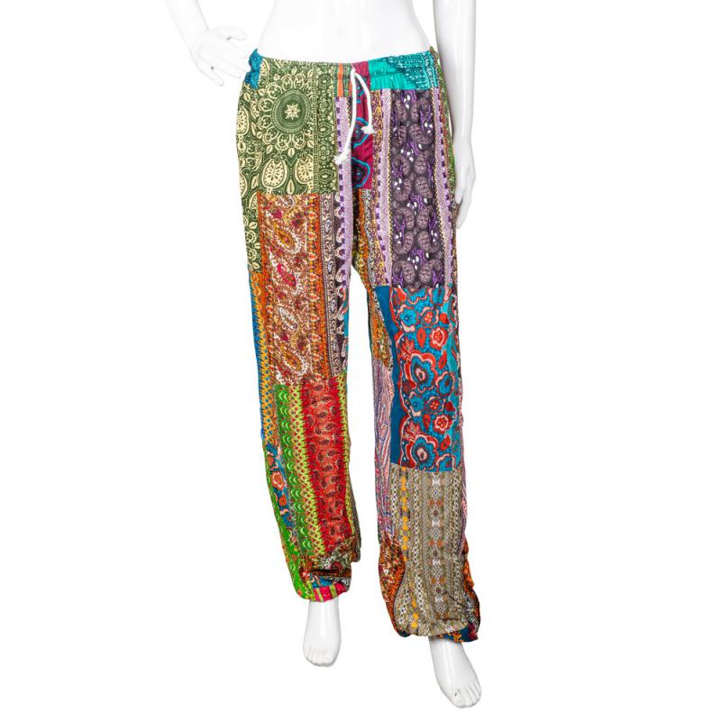 Asst Patchwork Cotton Pant