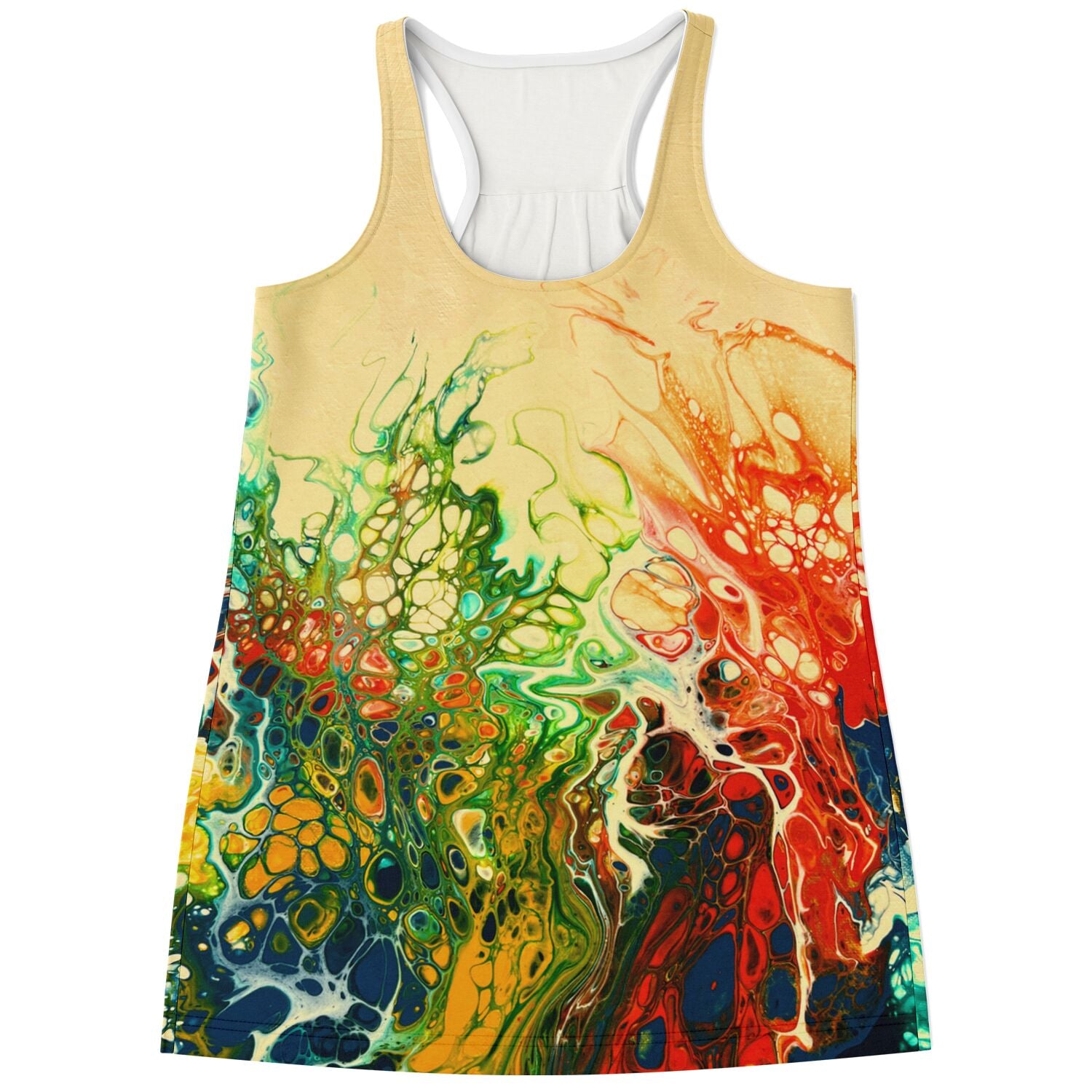 Flowy Racerback Tank Top - Wildflowers