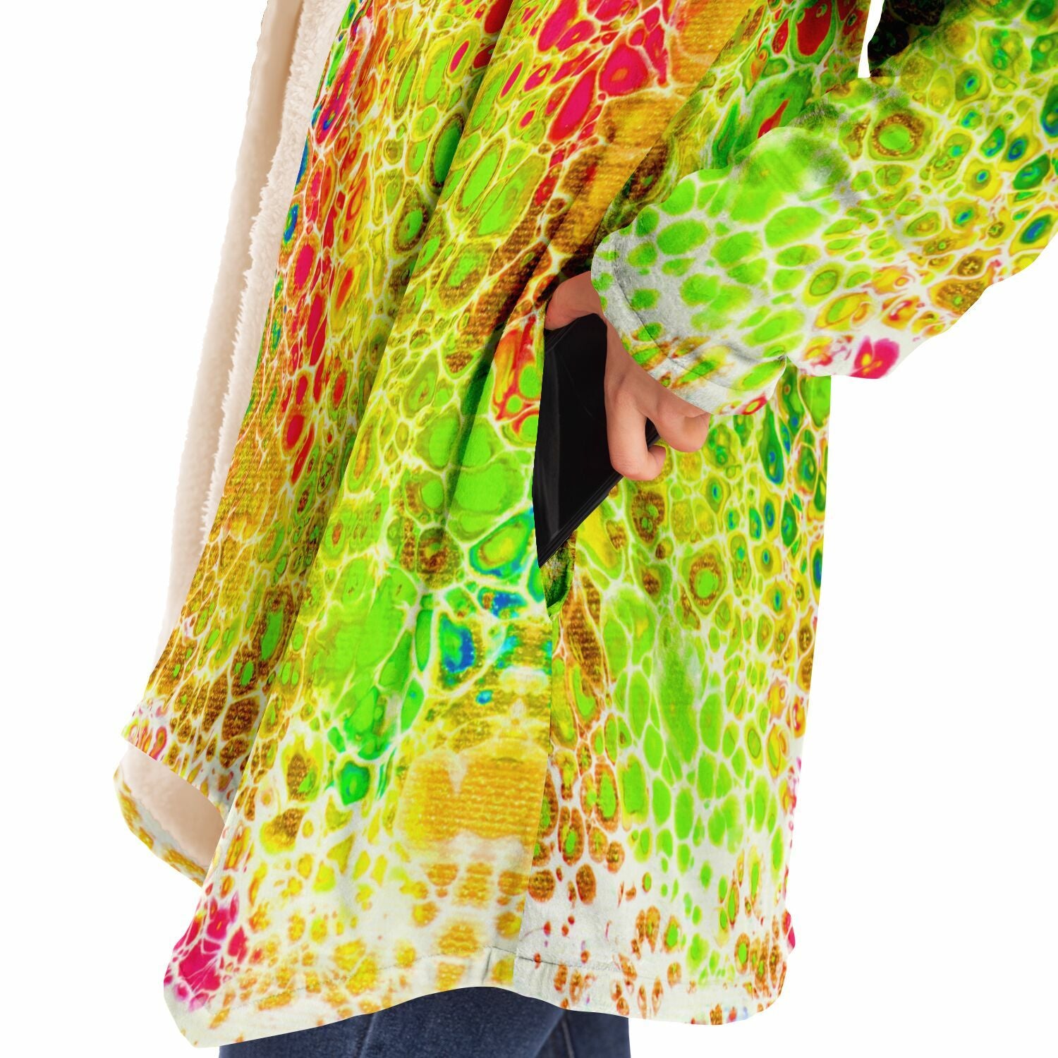 Penny Lane Fleece Cloak - Spring Showers