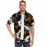 Button-up Camp Shirt - Whitewater Koi