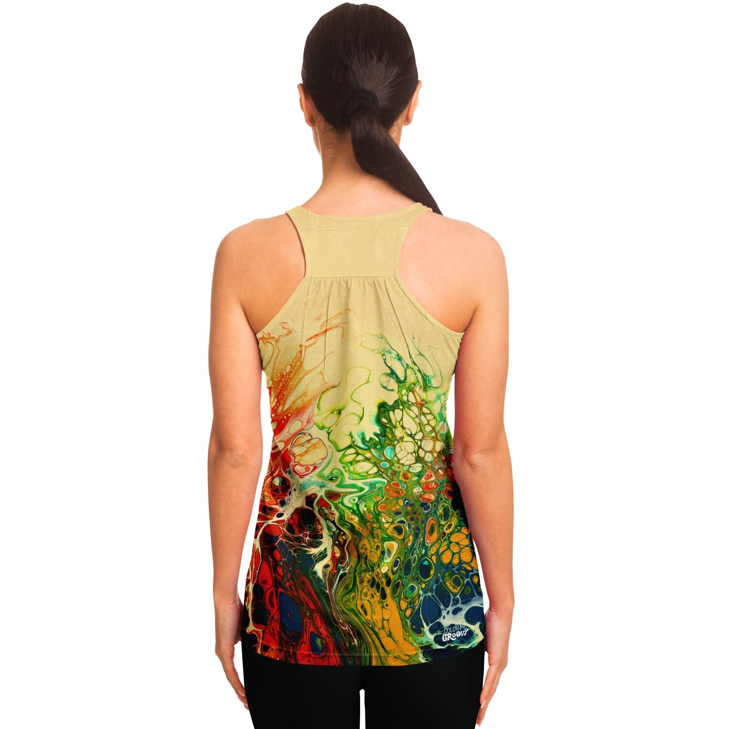 Flowy Racerback Tank Top - Wildflowers