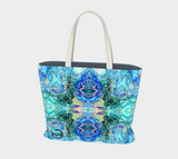 Large Essential Tote - Cellular Blues