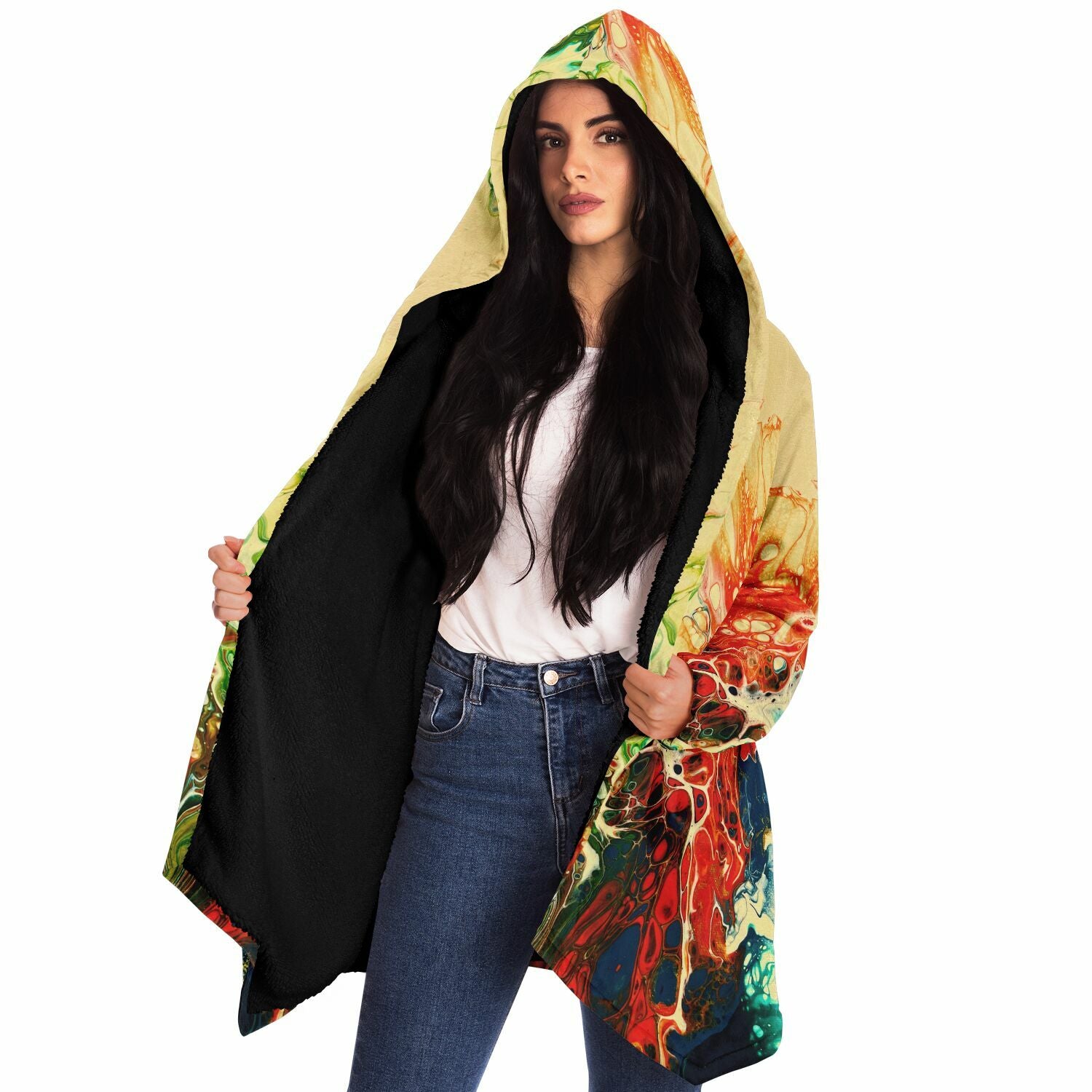 Penny Lane Fleece Cloak - Wildflowers