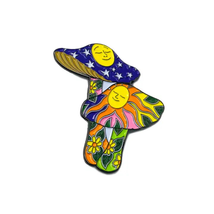 Groovy Enamel Pins - Mushrooms Jumbo