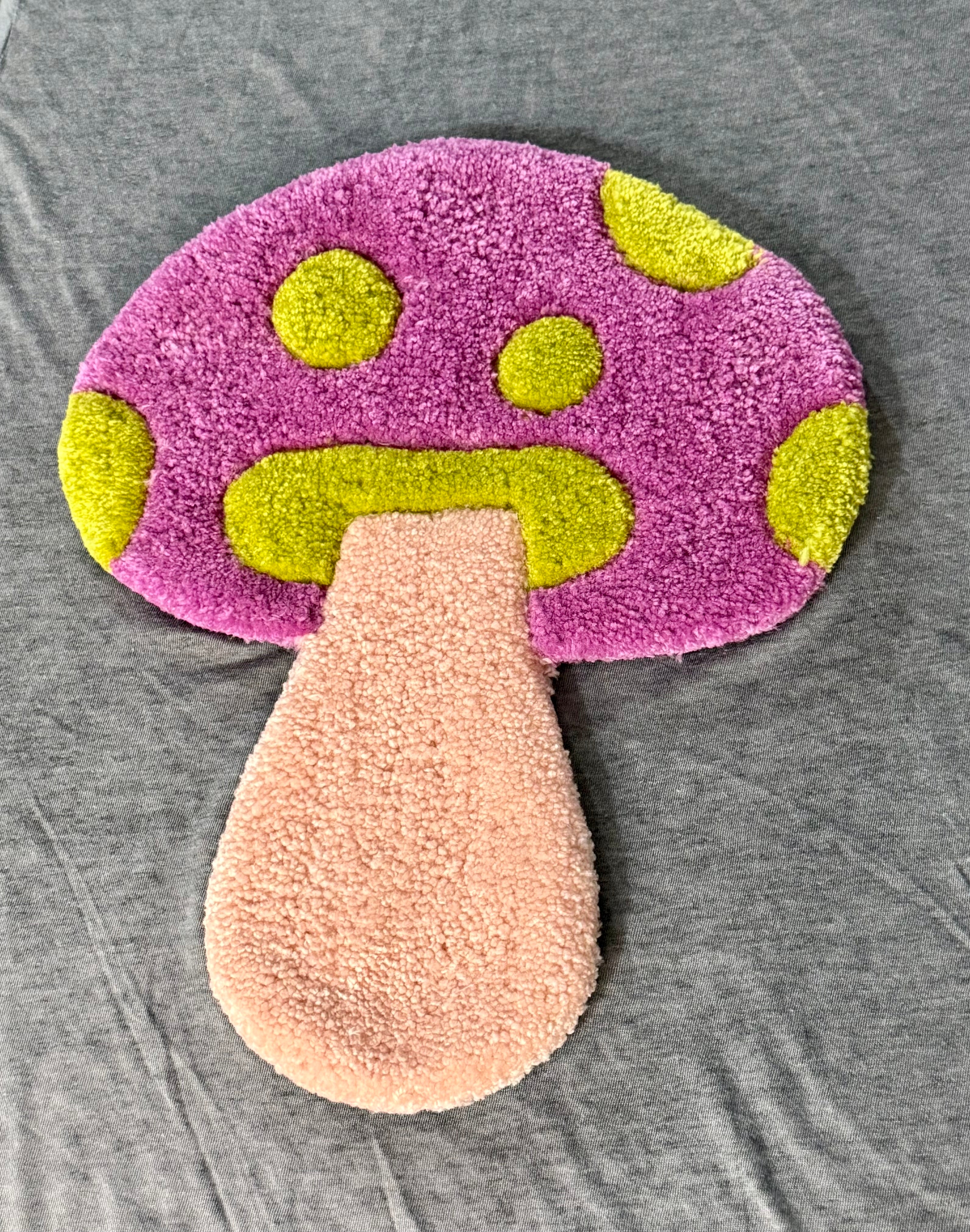 Fuzzy Fun Wall Art - Polka-dot Mushroom