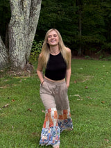 Mixed Print Woven Pant