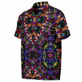 Spread Collar Short Sleeve Button-Down Shirt - test 7