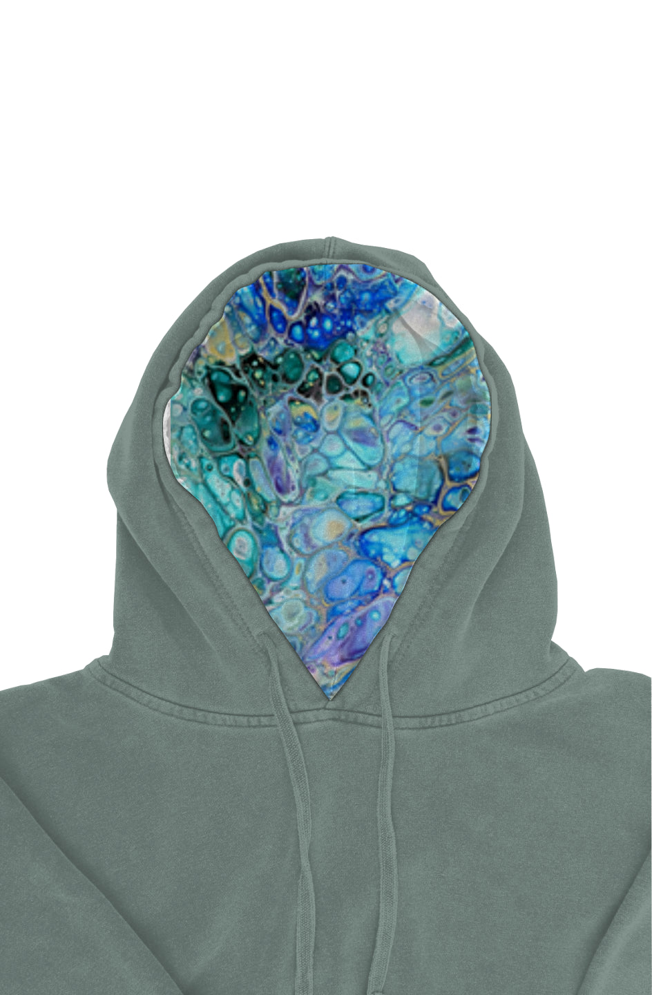 Groovy Van Pigment Dyed Hoodie - Cellular Blues - 