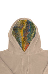 Groovy Van Pigment Dyed Hoodie- Golden Riptide - L