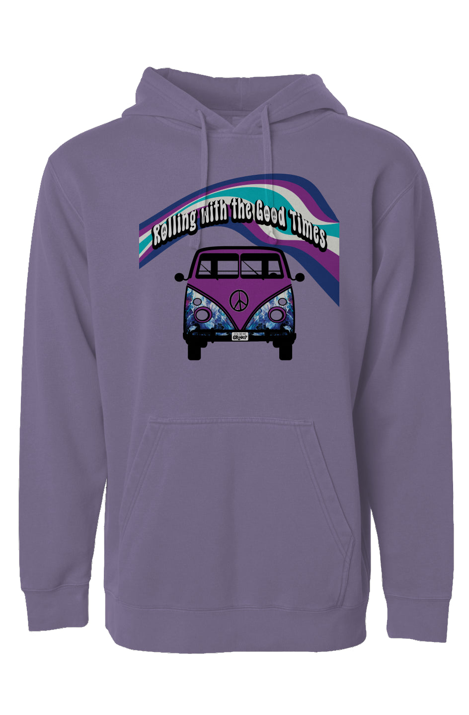 Groovy Van Pigment Dyed Hoodie - Iris Overture - L