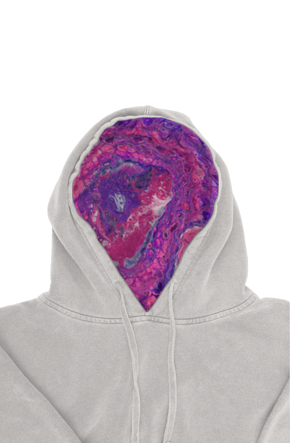 Groovy Van Pigment Dyed Hoodie - Pink Vortex - LIN