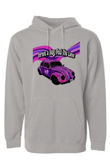 Groovy Bug Pigment Dyed Hoodie - Pink Vortex - LIN