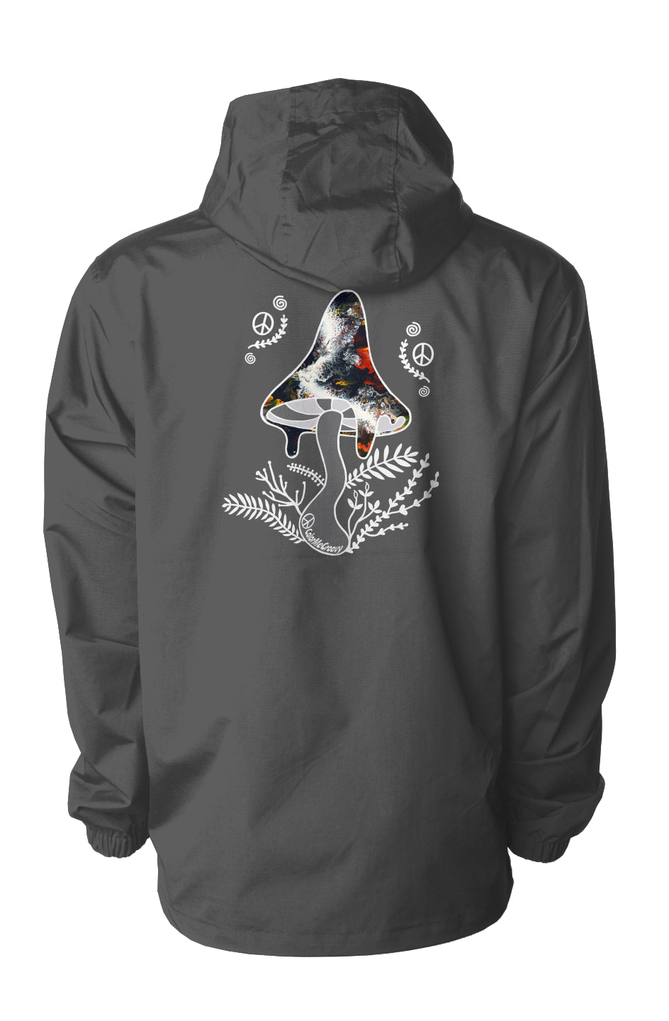 Water Resistant Anorak Jacket - Whitewater Koi