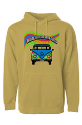 Groovy VW Bus Pigment Dyed Hoodie - Candyland LINE