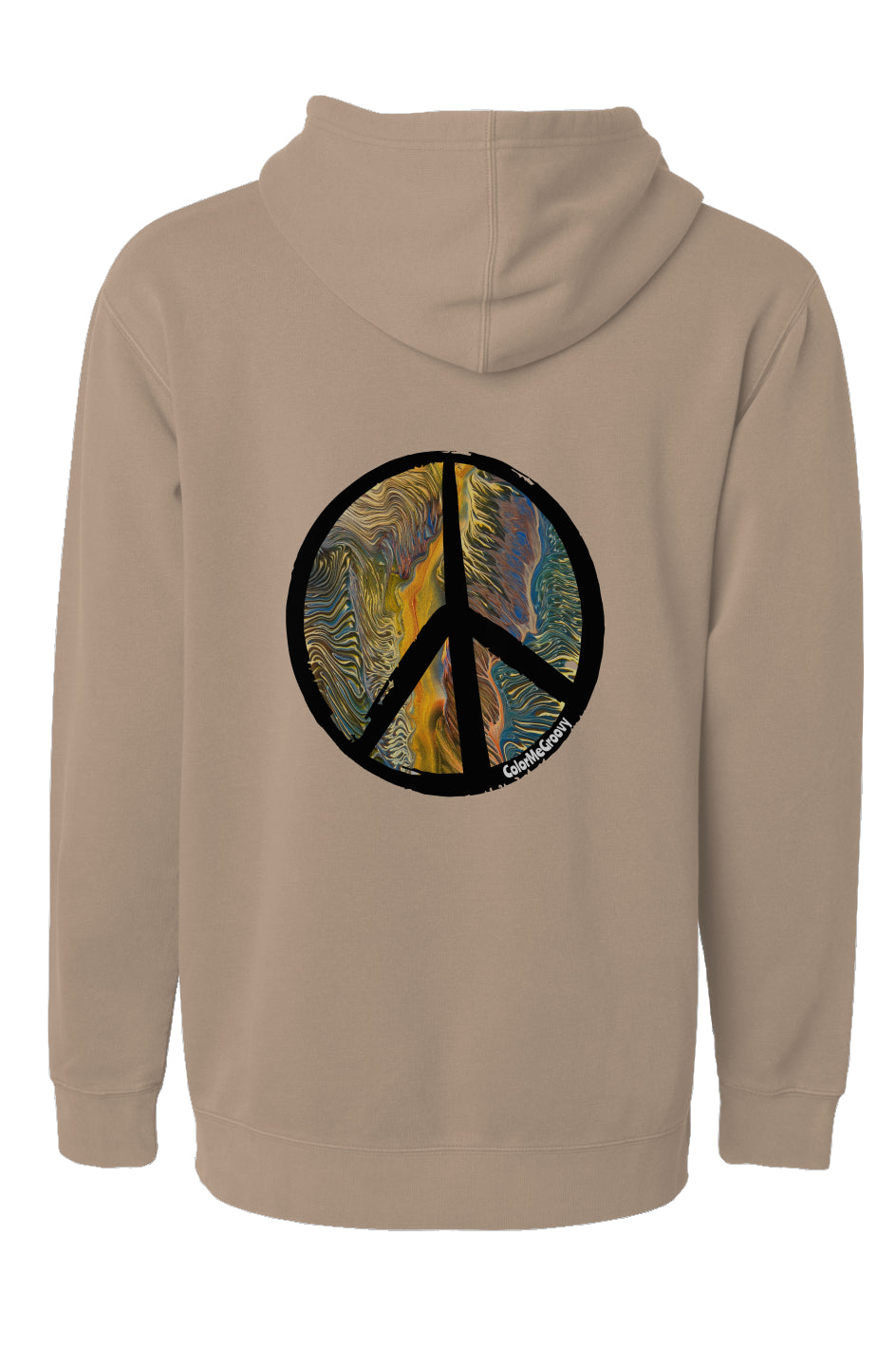 NEW Peace Out Hoodie - Golden Riptide