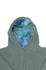 NEW Peace Out Hoodie- Cellular Blues