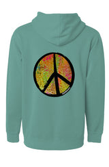 NEW Peace Out Hoodie - Spring Showers