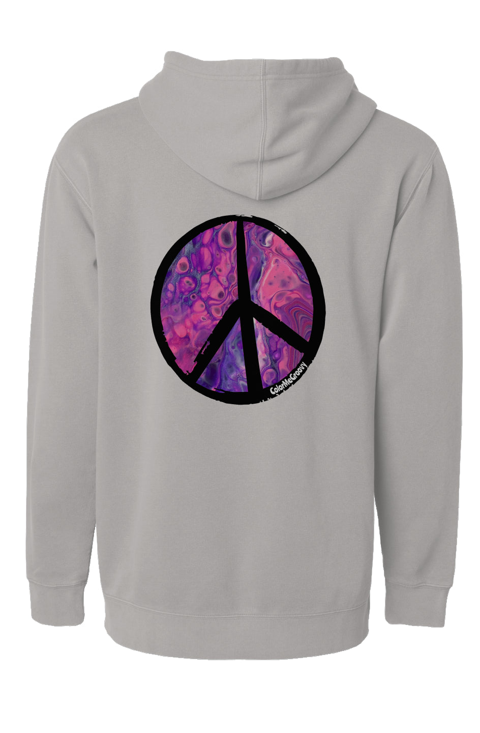 NEW Peace Out Hoodie - Pink Vortex