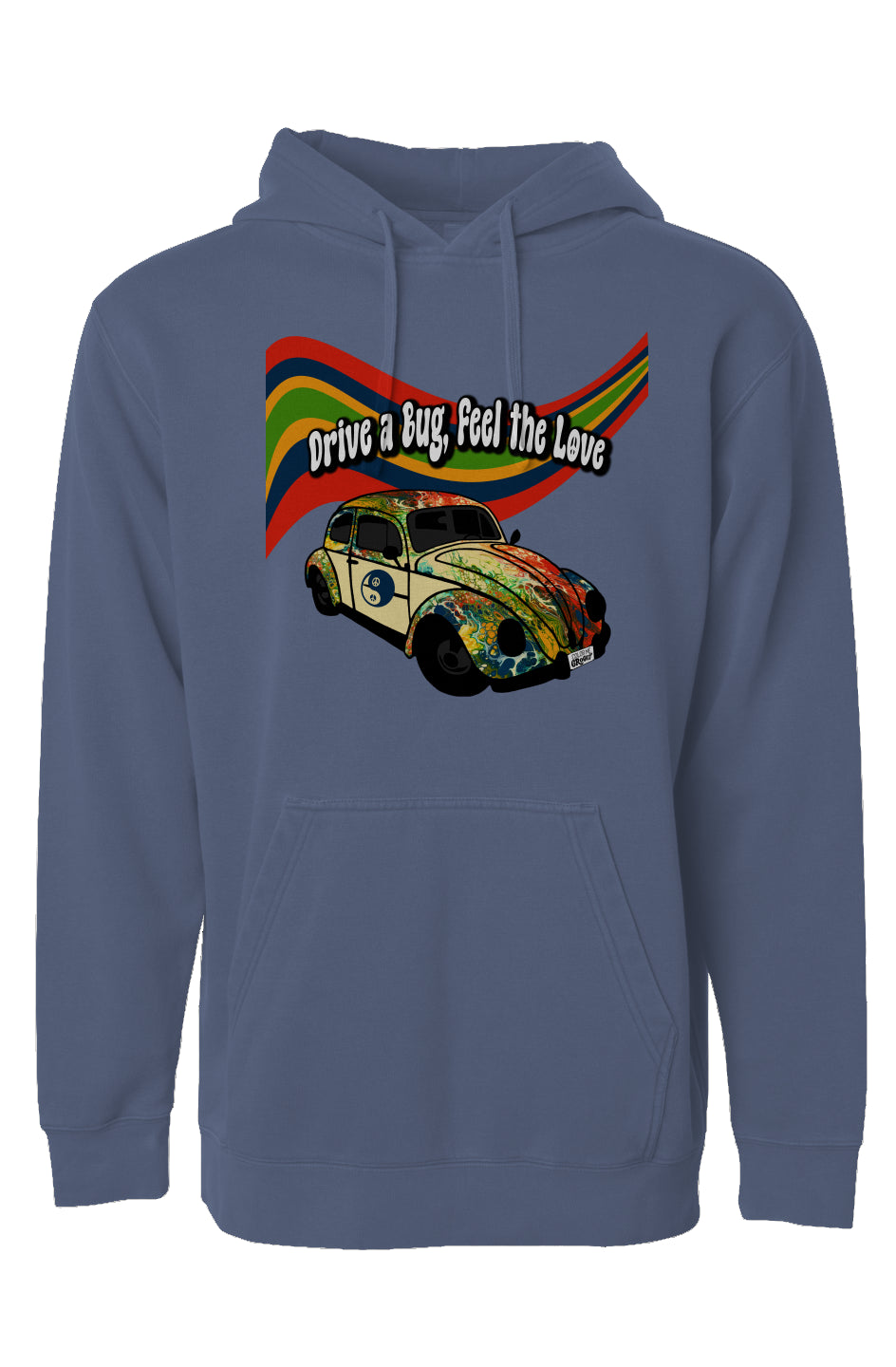 Groovy VW Bug Hoodie - Wildflowers