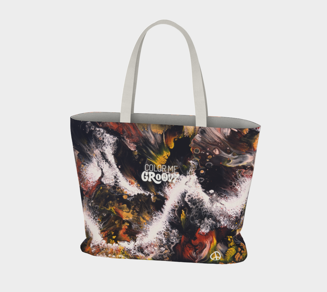 Large Dream Fest Tote Bag - Whitewater Koi