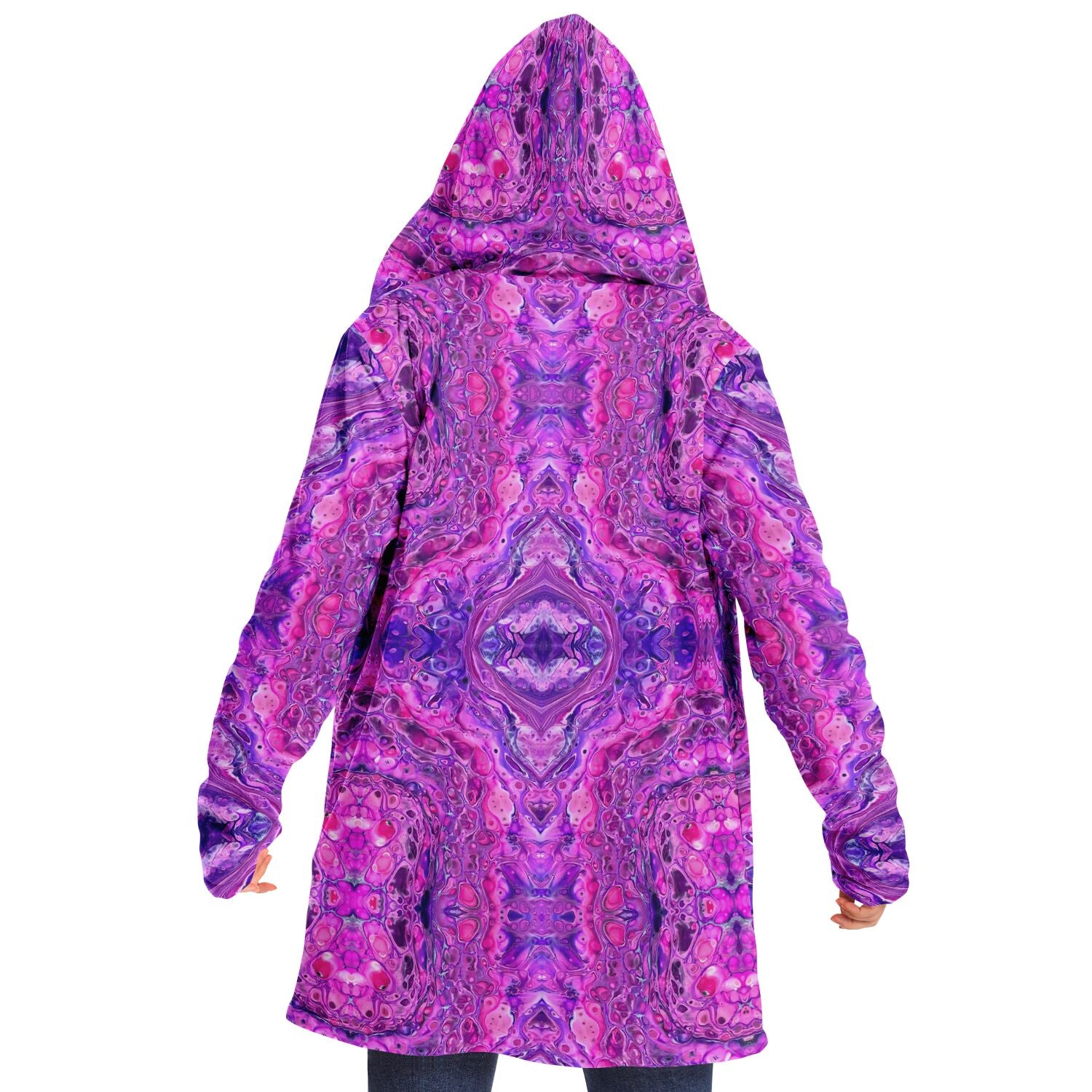 Daytripper Fleece Cloak - Pink Vortex
