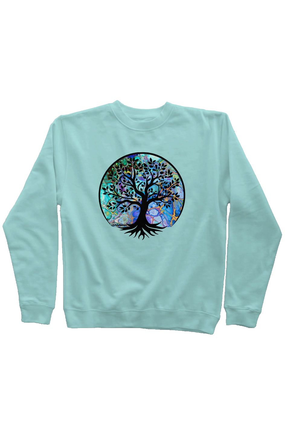 NEW Tree of Life Sweatshirt - Cellular Blues