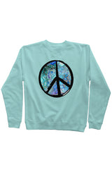 NEW Peace Out Sweatshirt - Cellular Blues