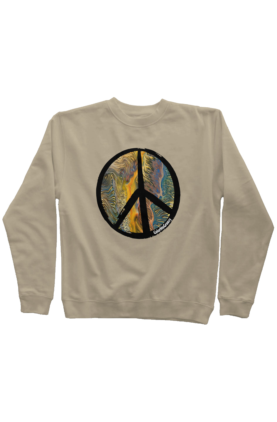 NEW Peace Out Sweatshirt - Golden Riptide