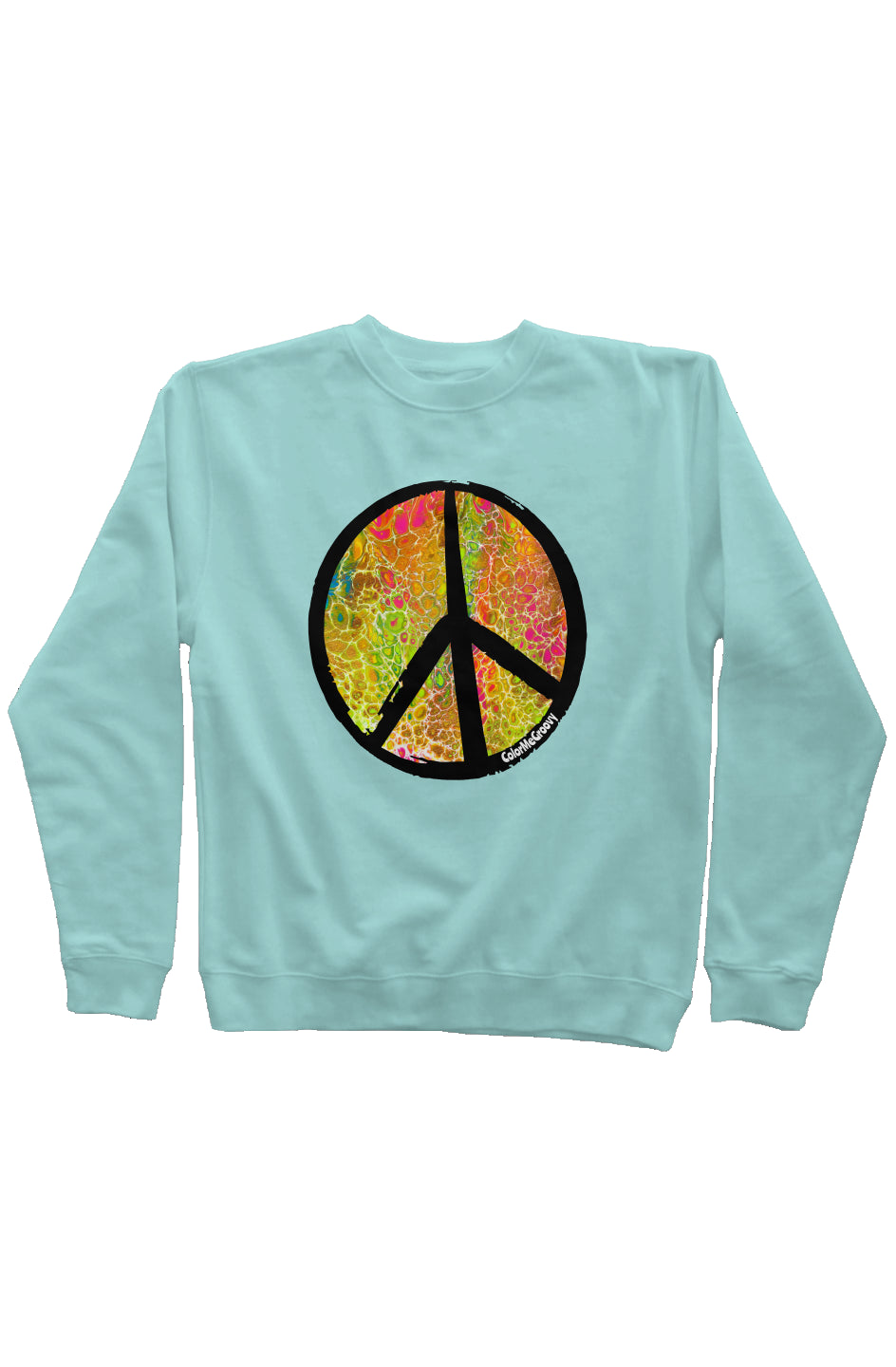 NEW Peace Out Sweatshirt - Golden Riptide