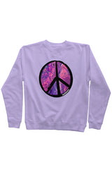 NEW Peace Out Sweatshirt - Pink Vortex