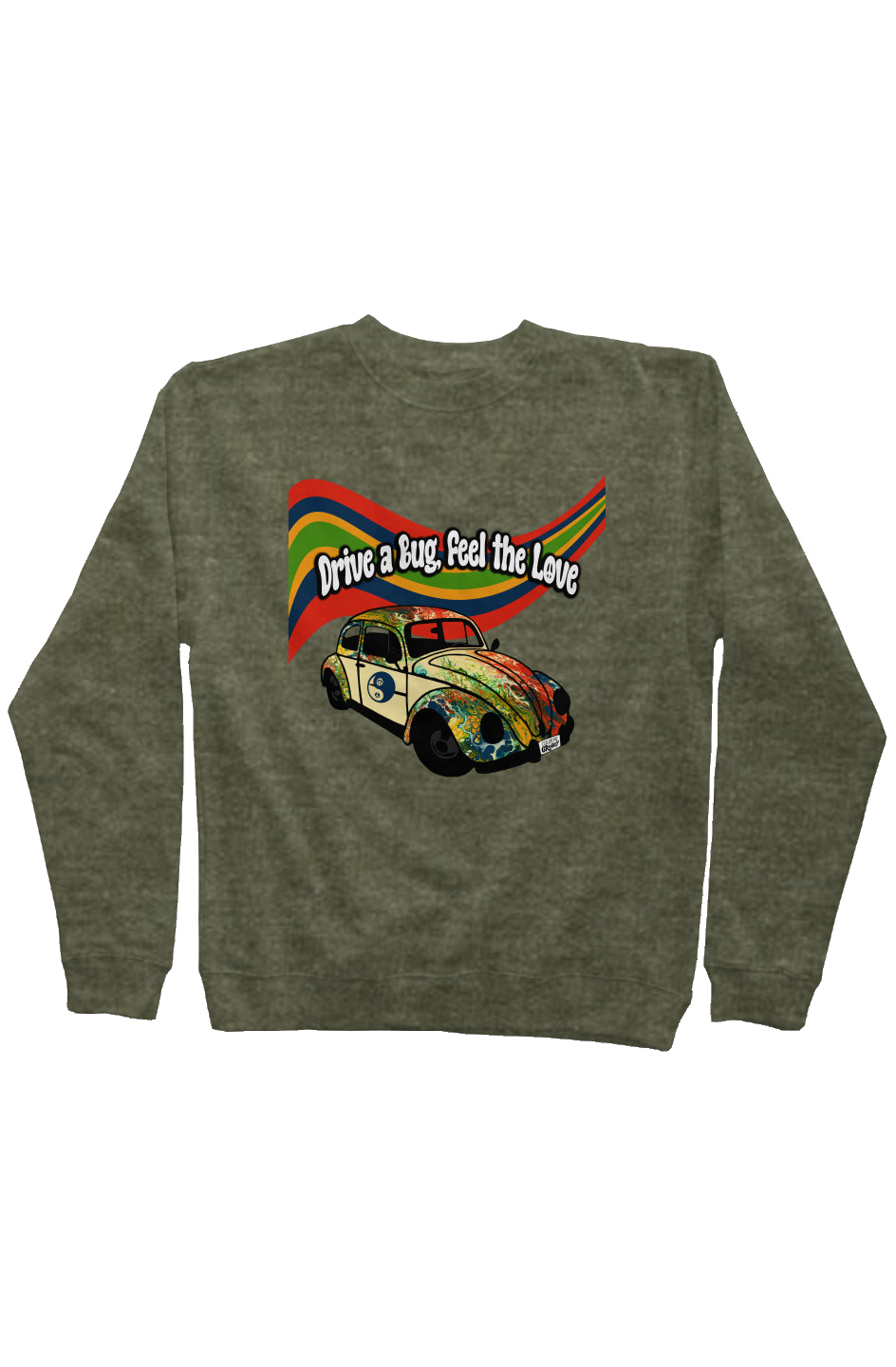 NEW VW Bug Sweatshirt - Wildflowers