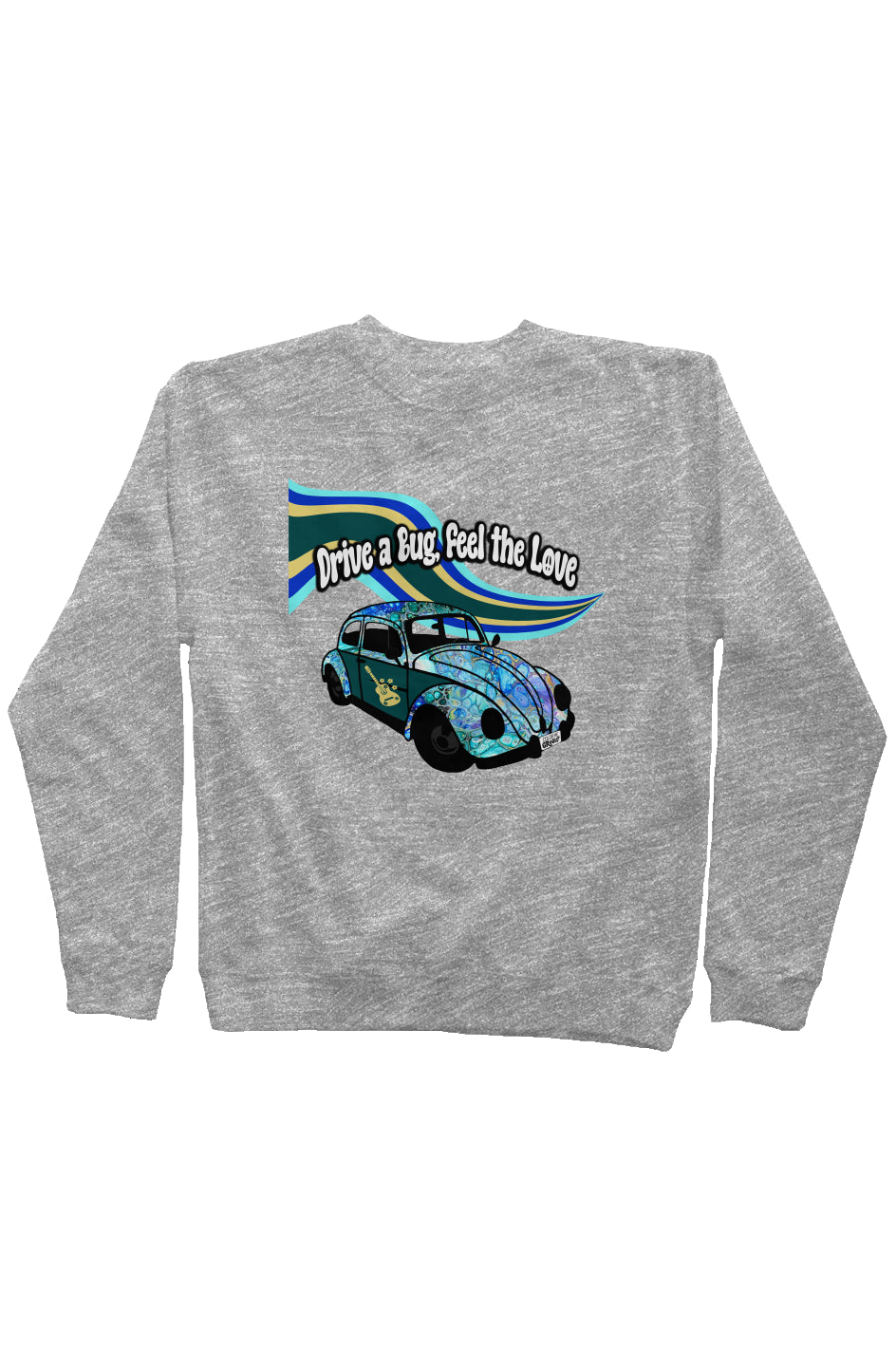 NEW VW Bug Sweatshirt - Cellular Blues