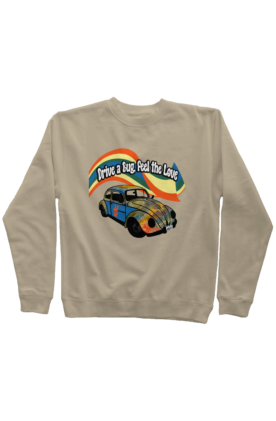 NEW VW Bug Sweatshirt - Golden Riptide