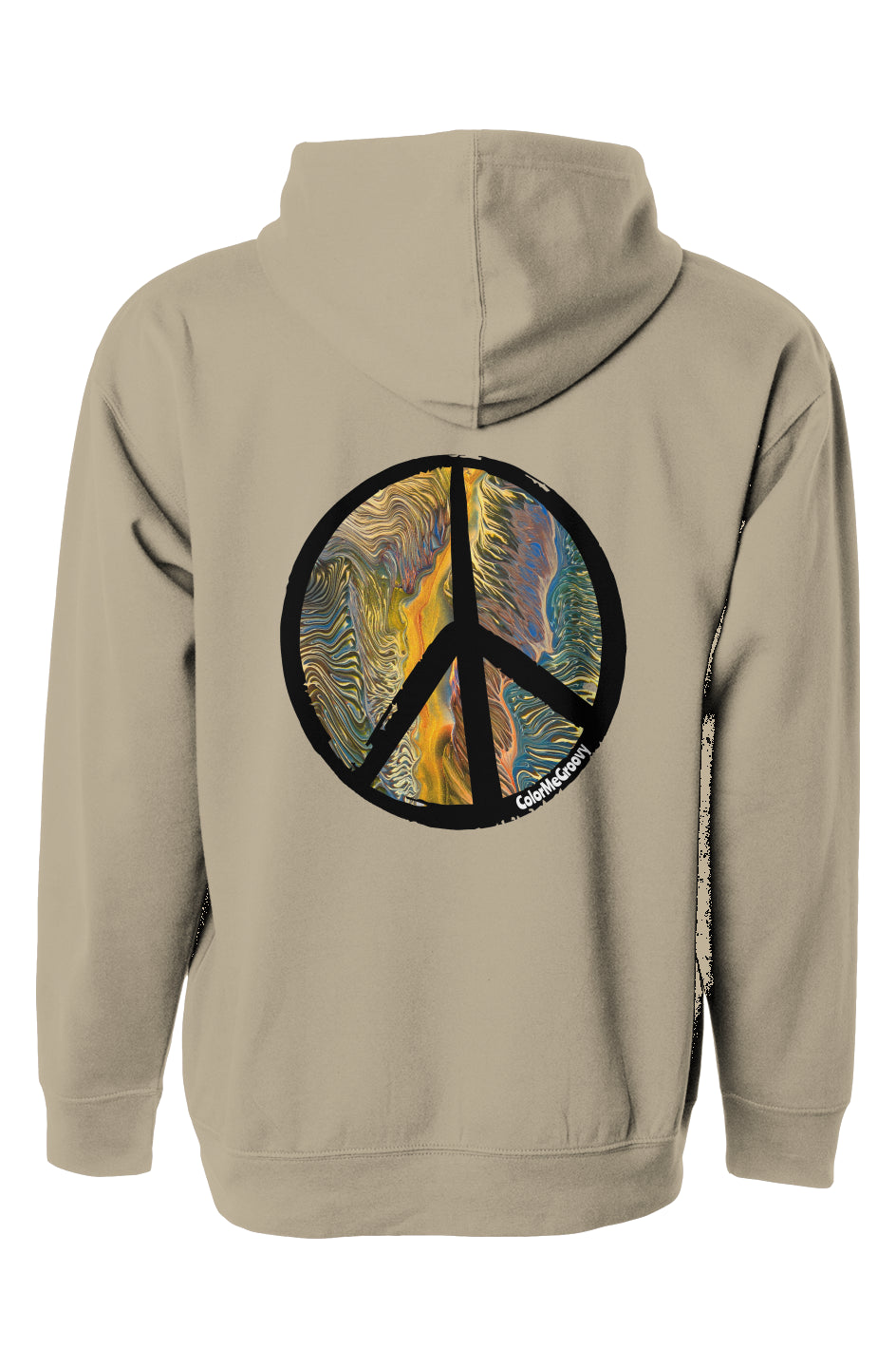 NEW Peace Out pullover hoody - Golden Riptide