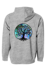 NEW Tree of Life pullover hoody - Cellular Blues