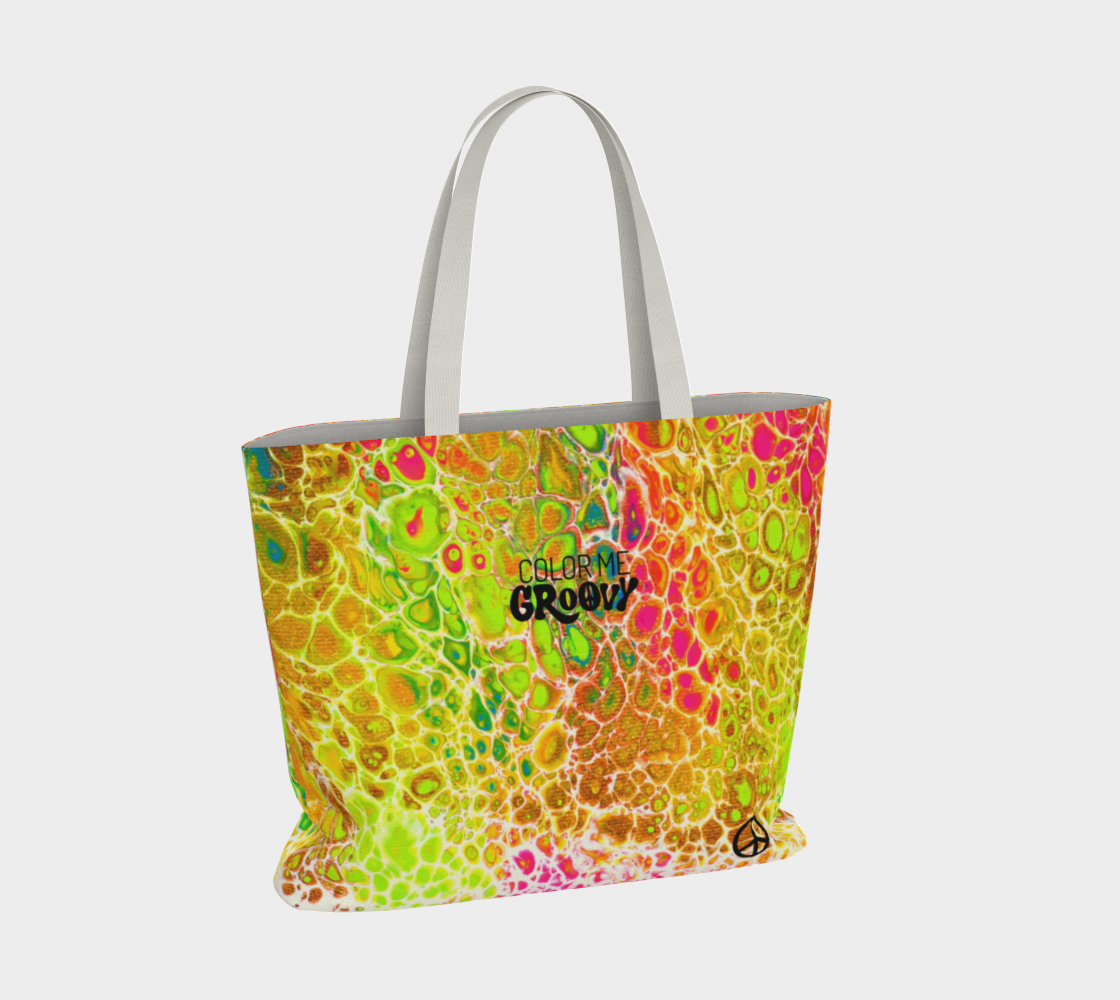 Large Dream Fest Tote Bag - Spring Showers