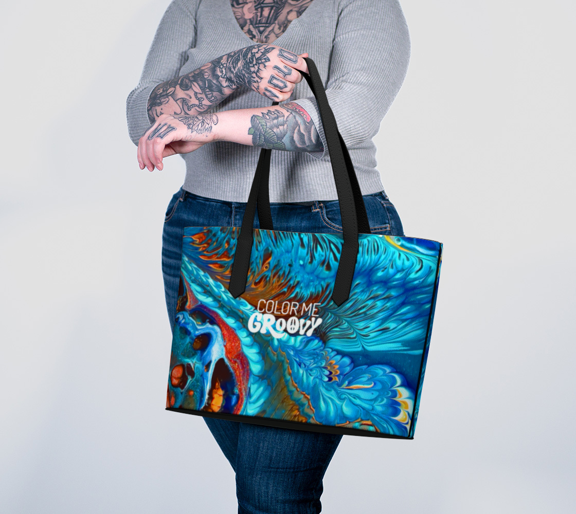 Vegan Leather Tote Bag - Pacific Current