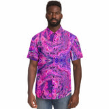 Button-up Camp Shirt - Pink Vortex