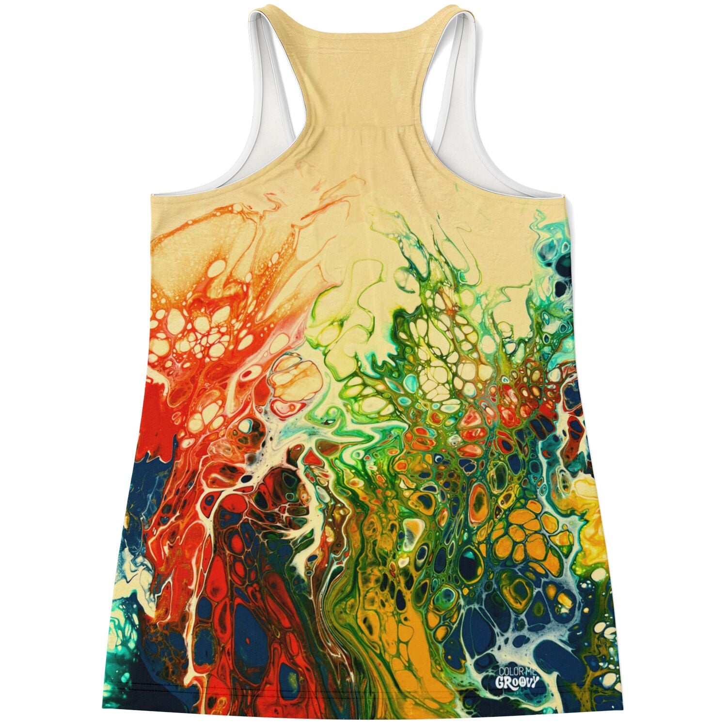 Flowy Racerback Tank Top - Wildflowers