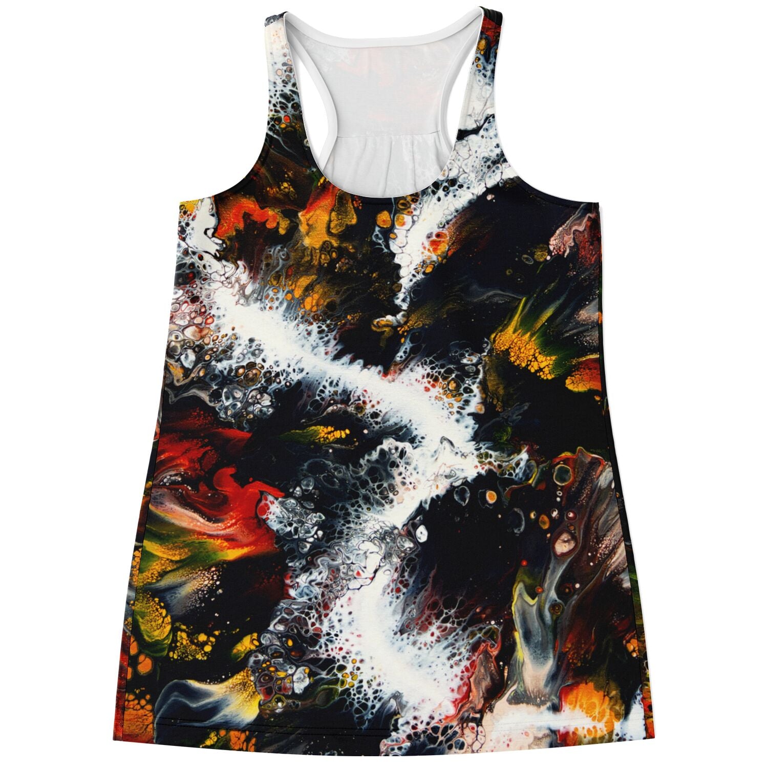 Flowy Racerback Tank Top - Whitewater Koi