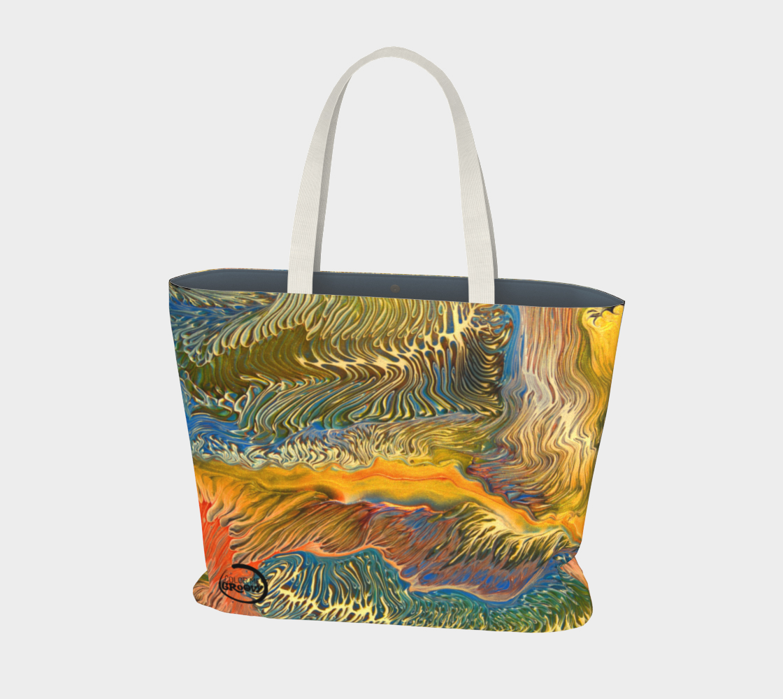 Large Essential Tote - Golden Riptide