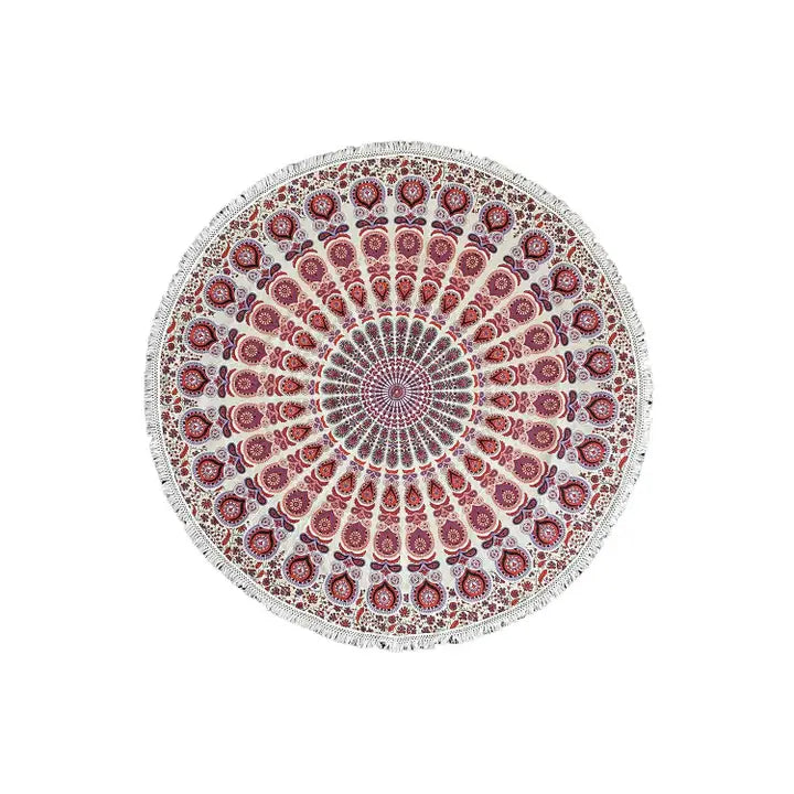 Mandala Round Cotton Tablecloths - 80"