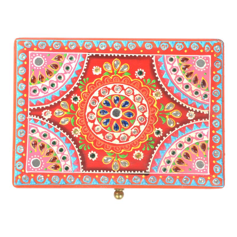 HAND PAINTED WOODEN BOX