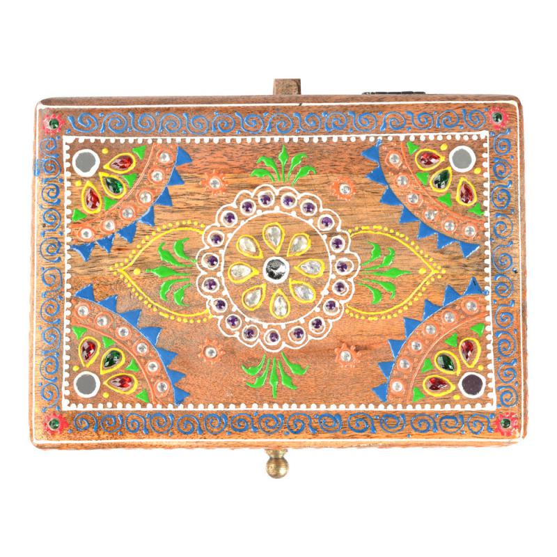 HAND PAINTED WOODEN BOX