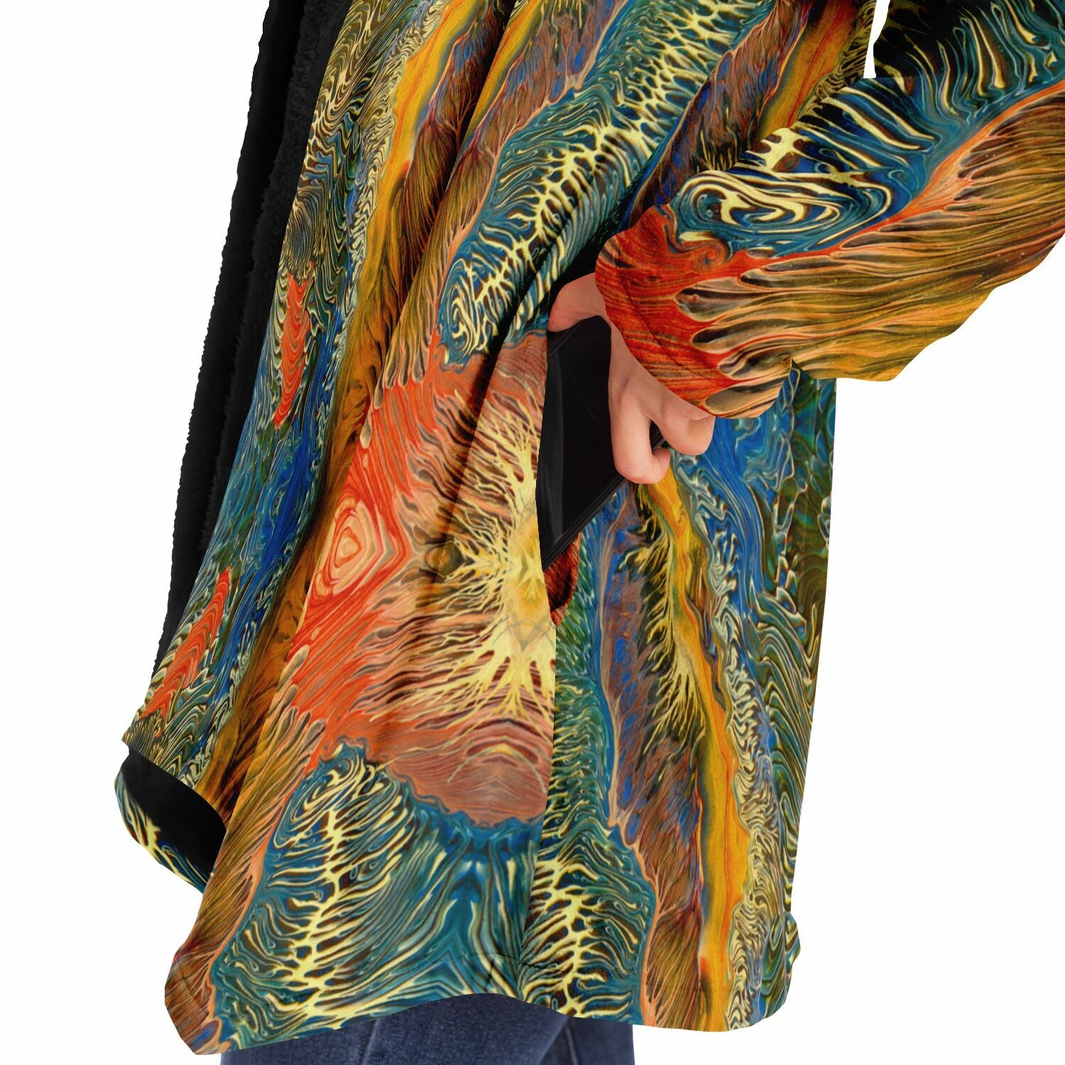 NEW Microfleece Cloak - Golden Riptide