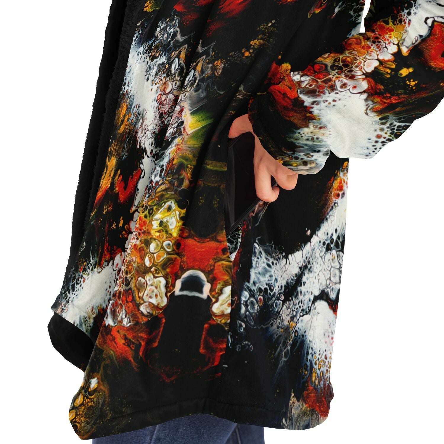 Penny Lane Fleece Cloak - Whitewater Koi